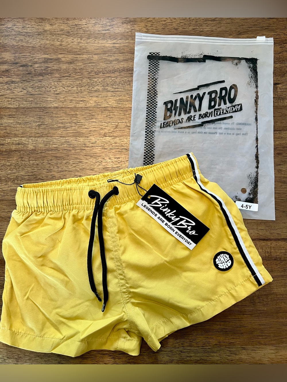NWT/In Bag Binky Bro Swim Trunks 4-5 Years